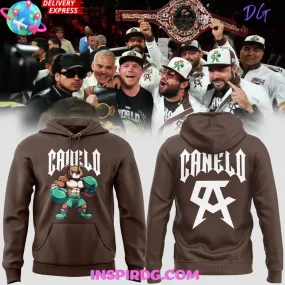 -Canelo Bear Boxing Limited Edition Brown Hoodie