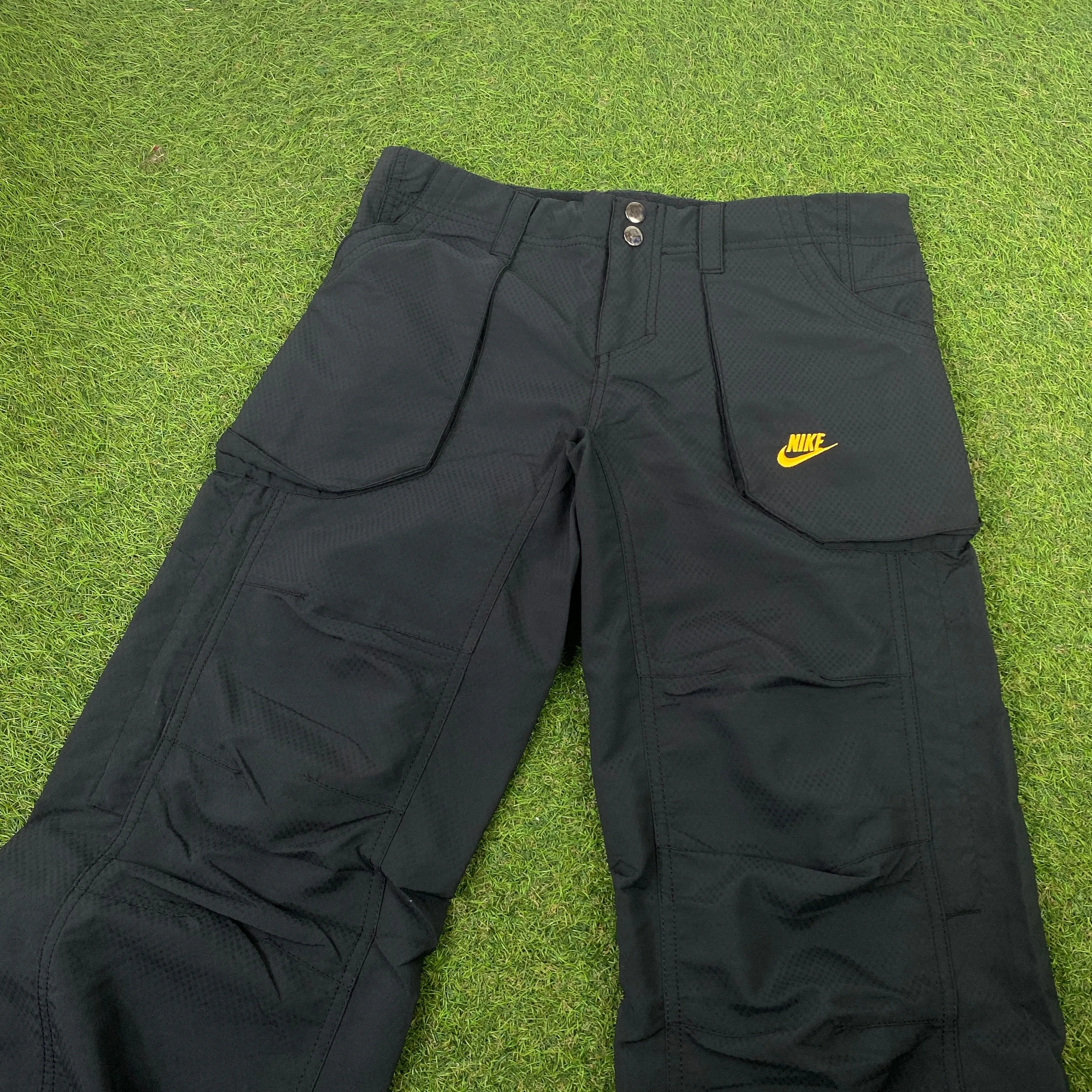 00s Nike Parachute Cargo Joggers Black XXS