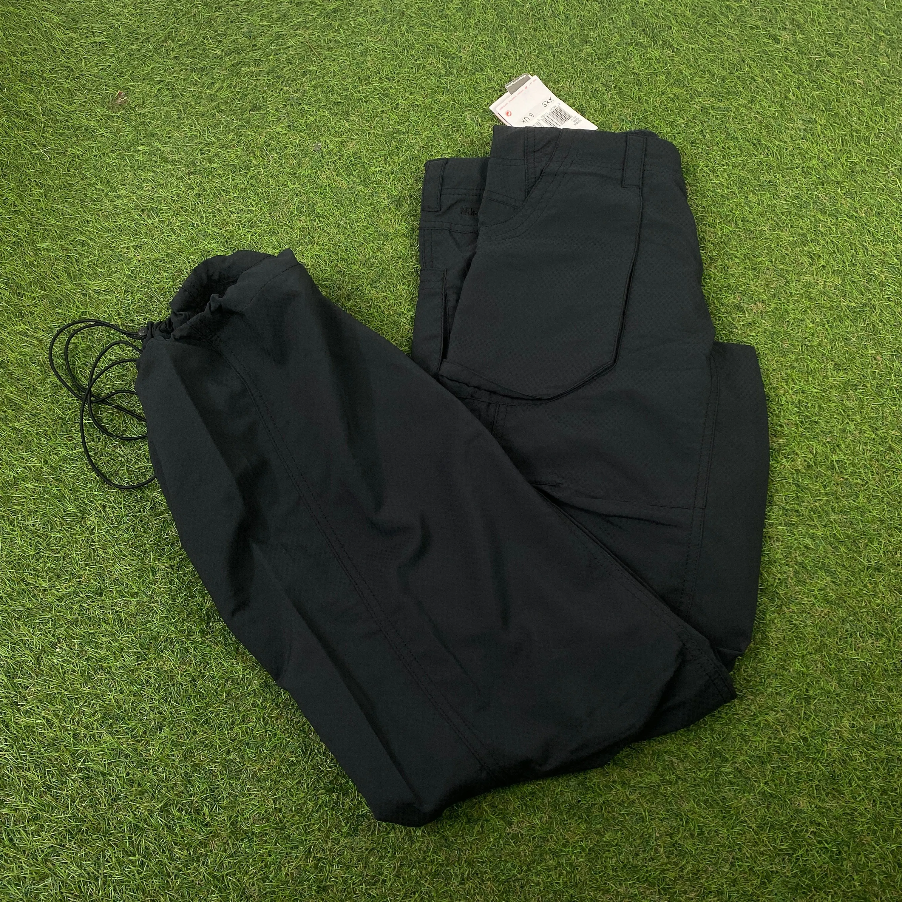 00s Nike Parachute Cargo Joggers Black XXS