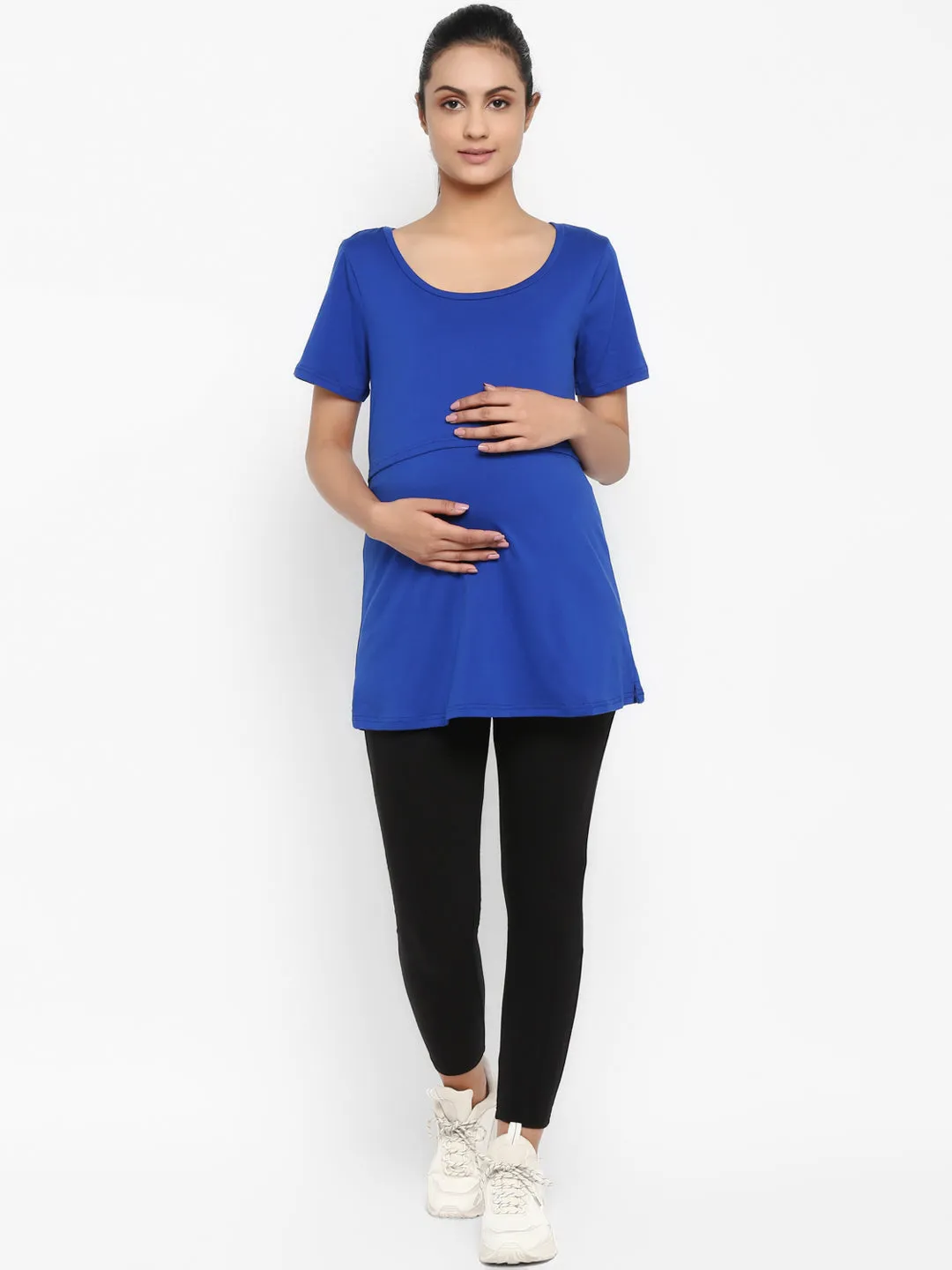 2pc. Maternity Overbelly Leggings + Feeding T-Shirt