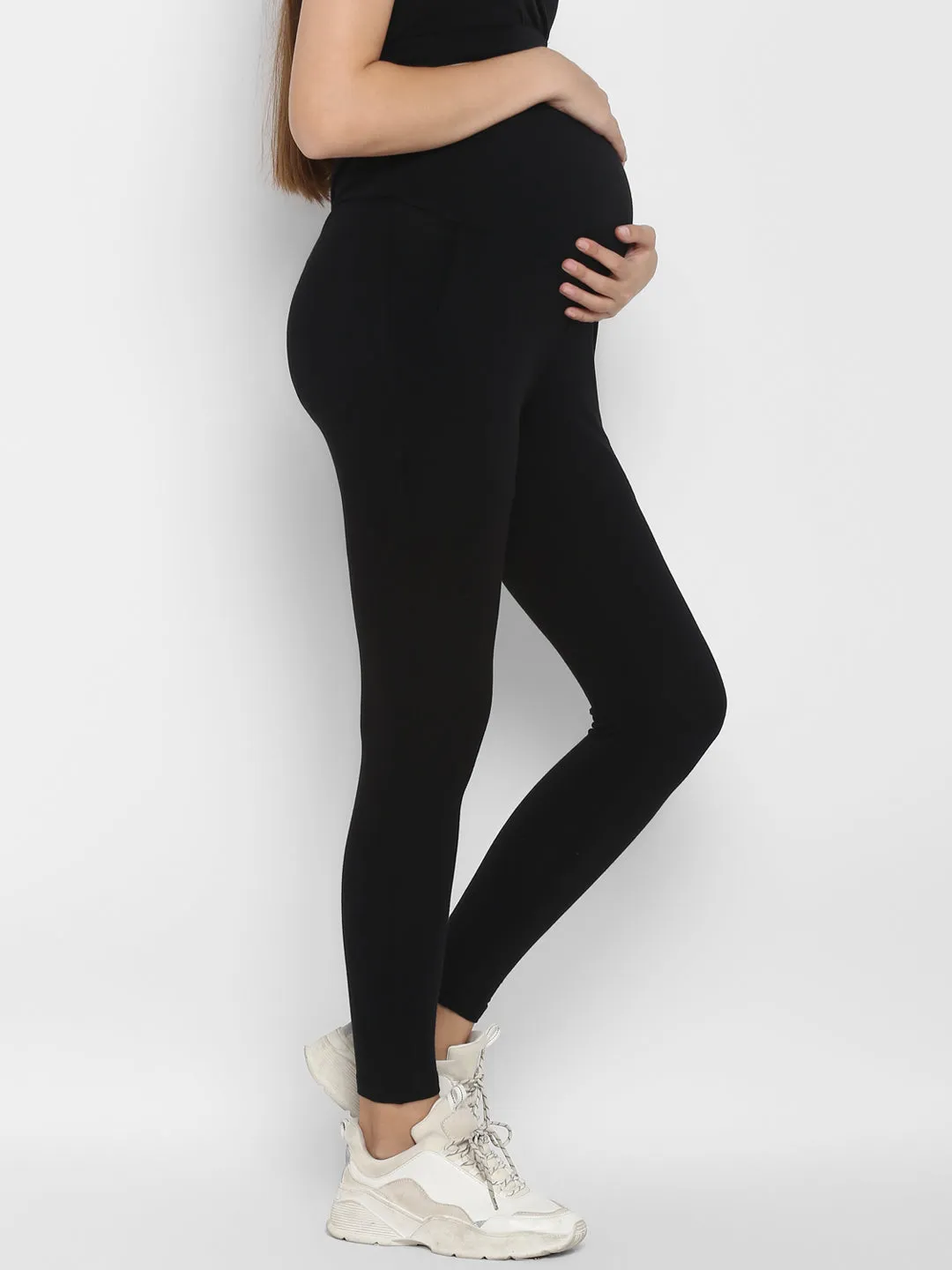 2pc. Maternity Overbelly Leggings + Feeding T-Shirt