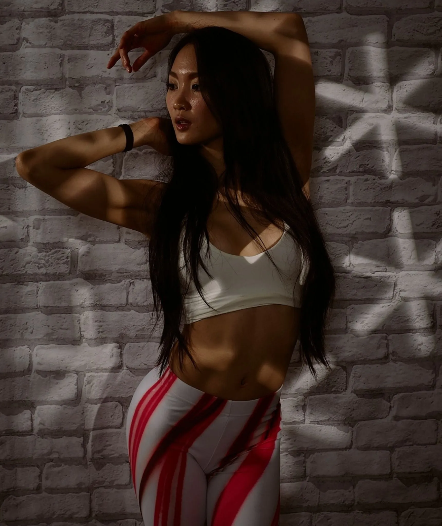 3D Candy Cane Leggings