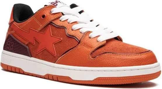 A BATHING APE Sk8 Sta #2 low-top M1 sneakers Orange