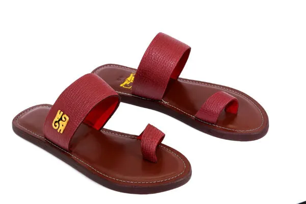 Adekorato Straight leather open Slipper