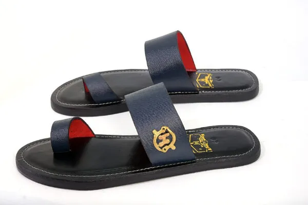 Adekorato Straight Toe Black handmade Slipper