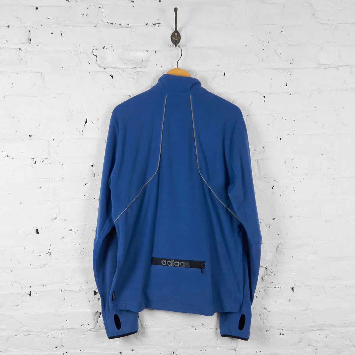 Adidas 90s 1/4 Zip Fleece - Blue - L