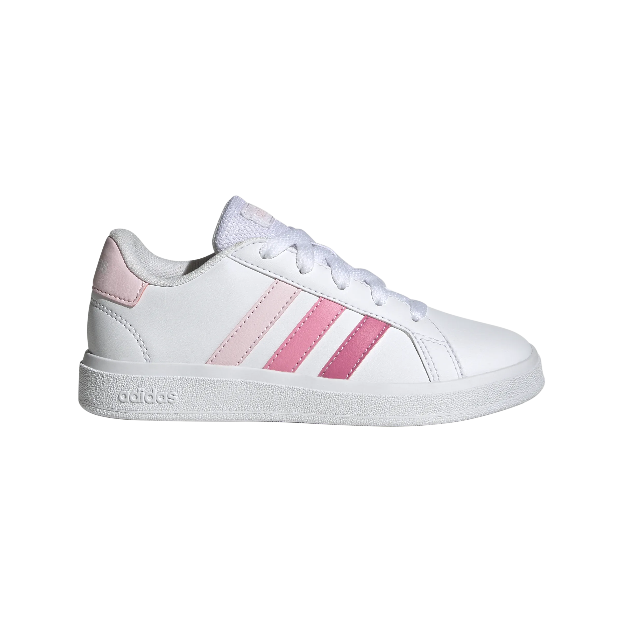 adidas Grand Court 2.0 Trainers - Girls - White/Pink