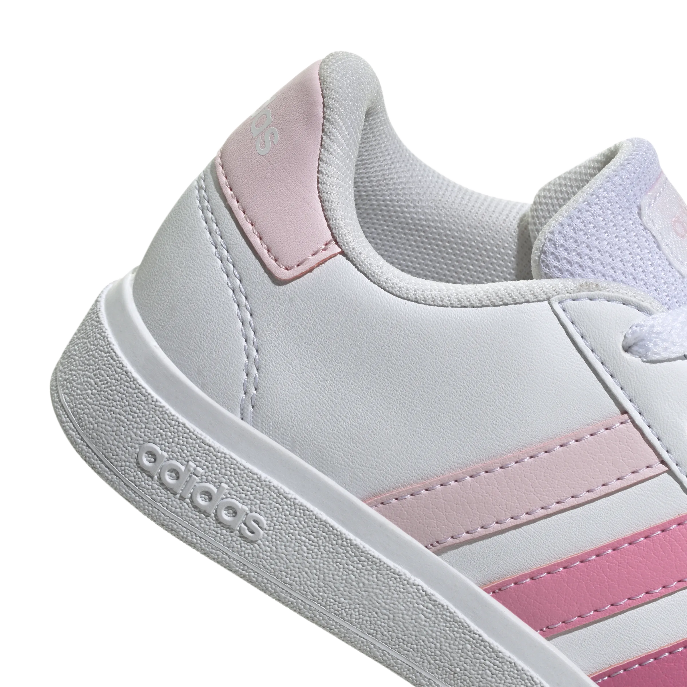 adidas Grand Court 2.0 Trainers - Girls - White/Pink