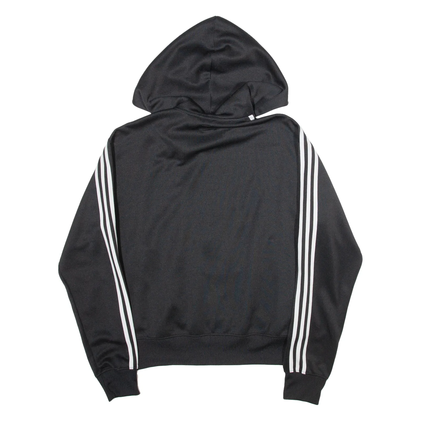 ADIDAS Womens Track Jacket Black Hooded L