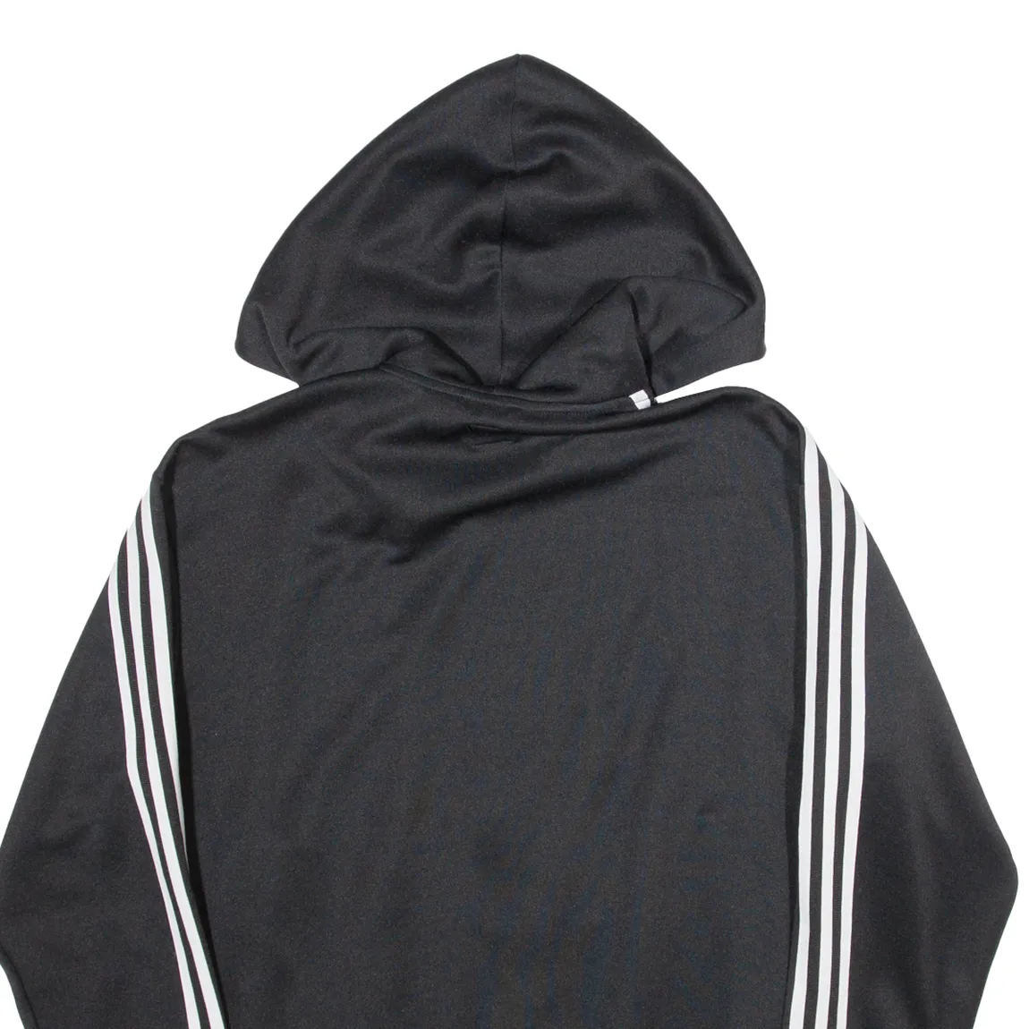 ADIDAS Womens Track Jacket Black Hooded L