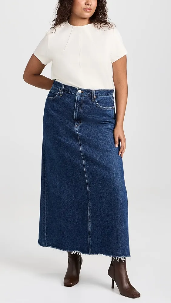 AGOLDE   Hilla Denim Skirt 