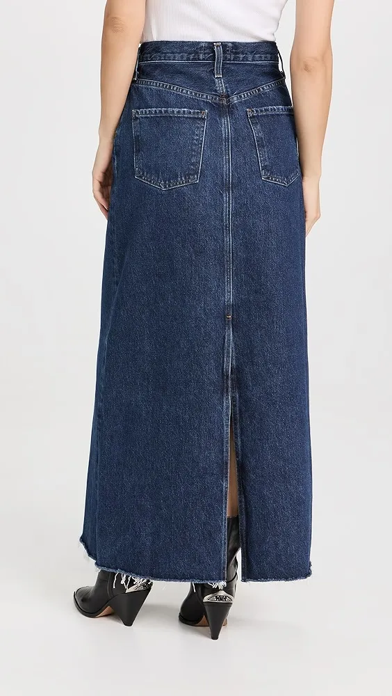 AGOLDE   Hilla Denim Skirt 