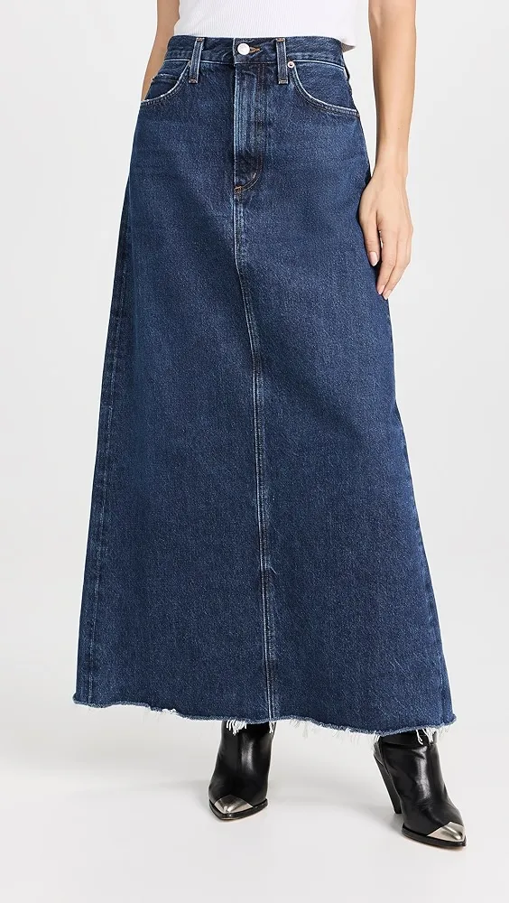 AGOLDE   Hilla Denim Skirt 