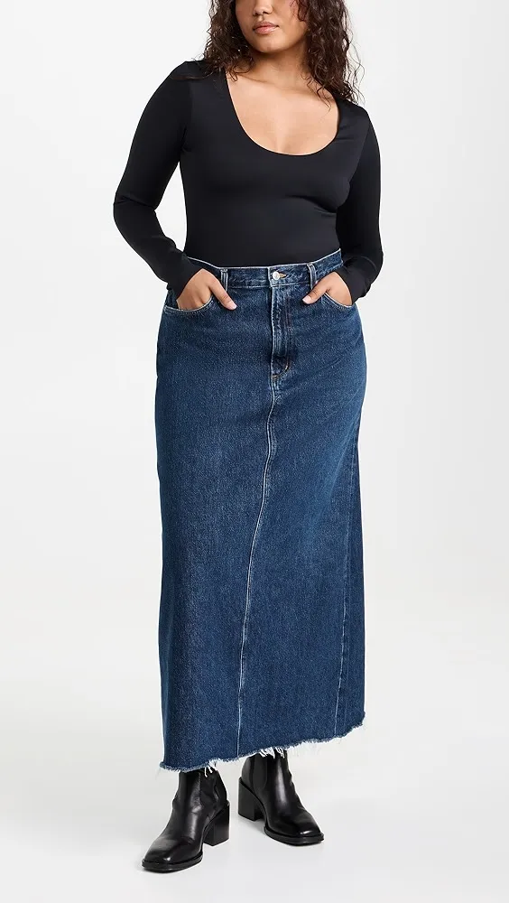 AGOLDE   Hilla Denim Skirt 