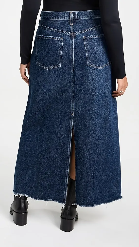 AGOLDE   Hilla Denim Skirt 