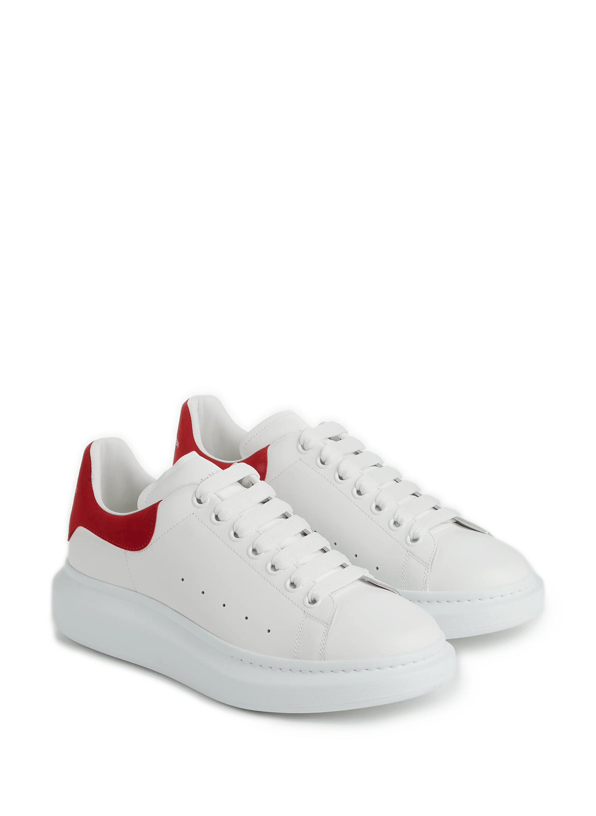 Alexander mcqueen  Oversized leather sneakers - White