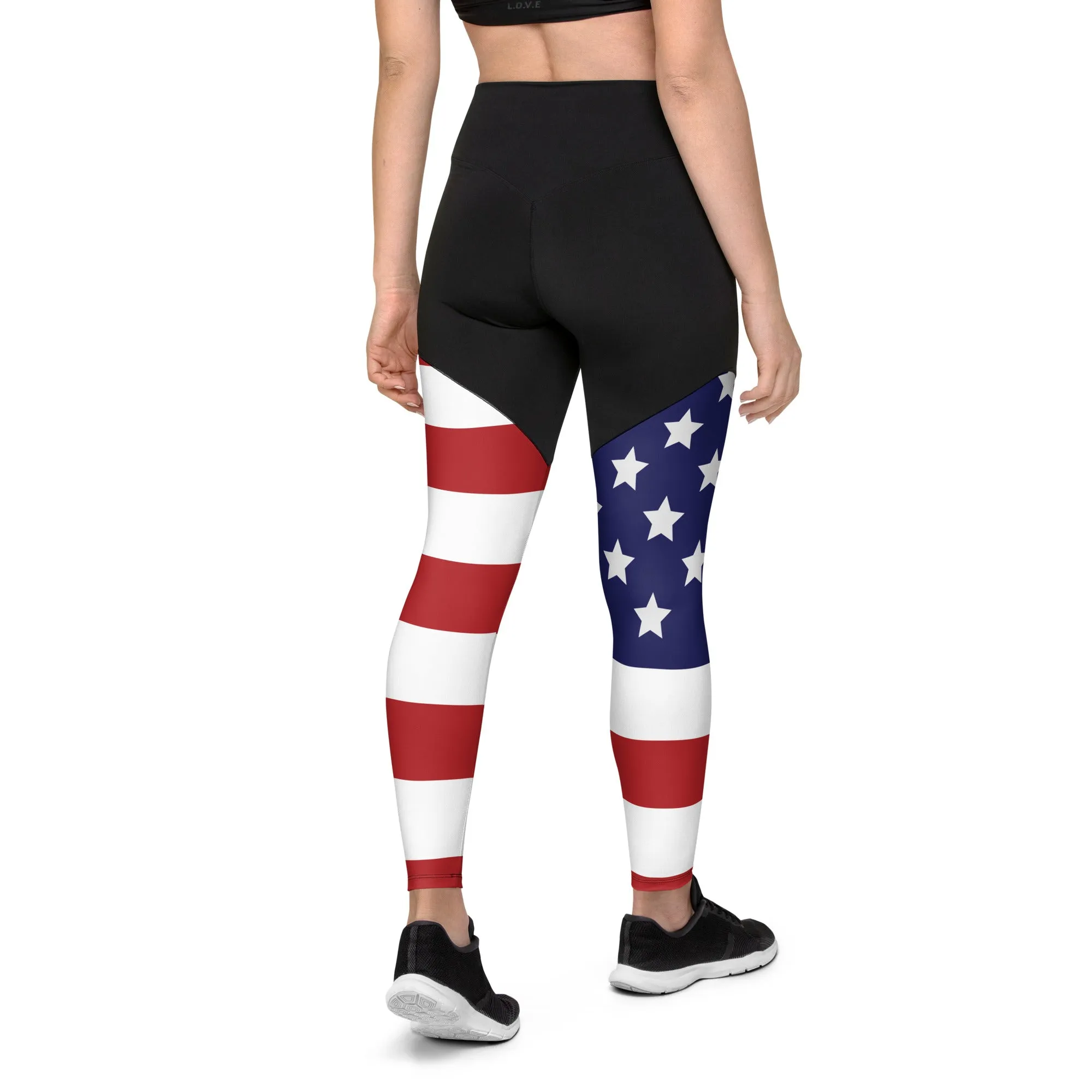 American Flag Compression Leggings