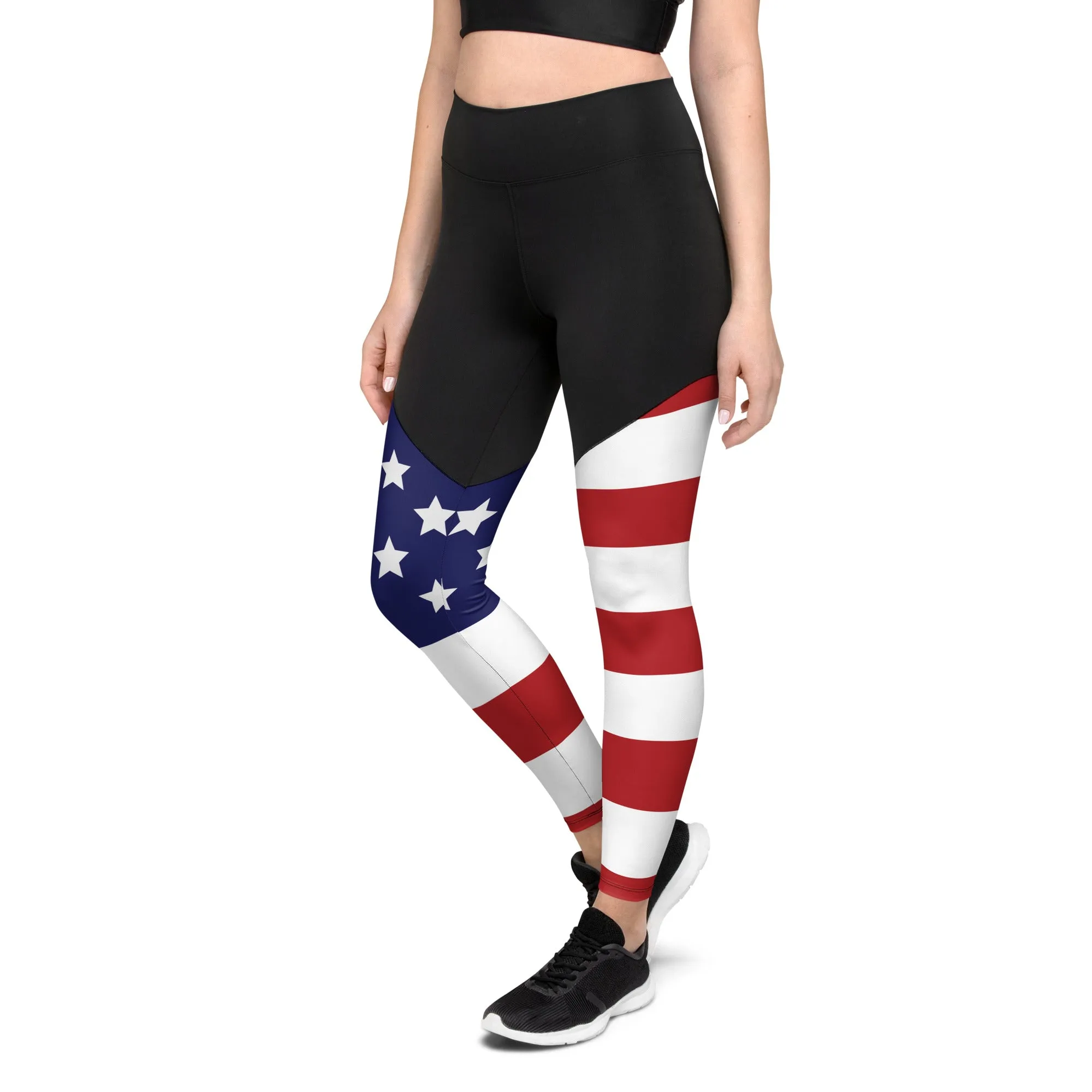 American Flag Compression Leggings