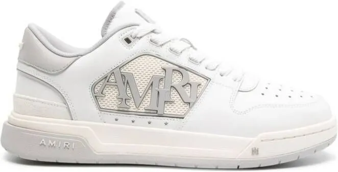 AMIRI logo-embossed leather sneakers White