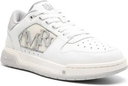 AMIRI logo-embossed leather sneakers White