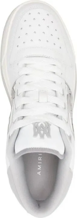 AMIRI logo-embossed leather sneakers White