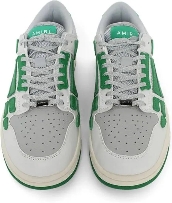 AMIRI Skel-top leather sneakers White