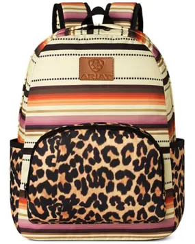 Ariat Serape Cheetah Print Adjustable Strap Backpack