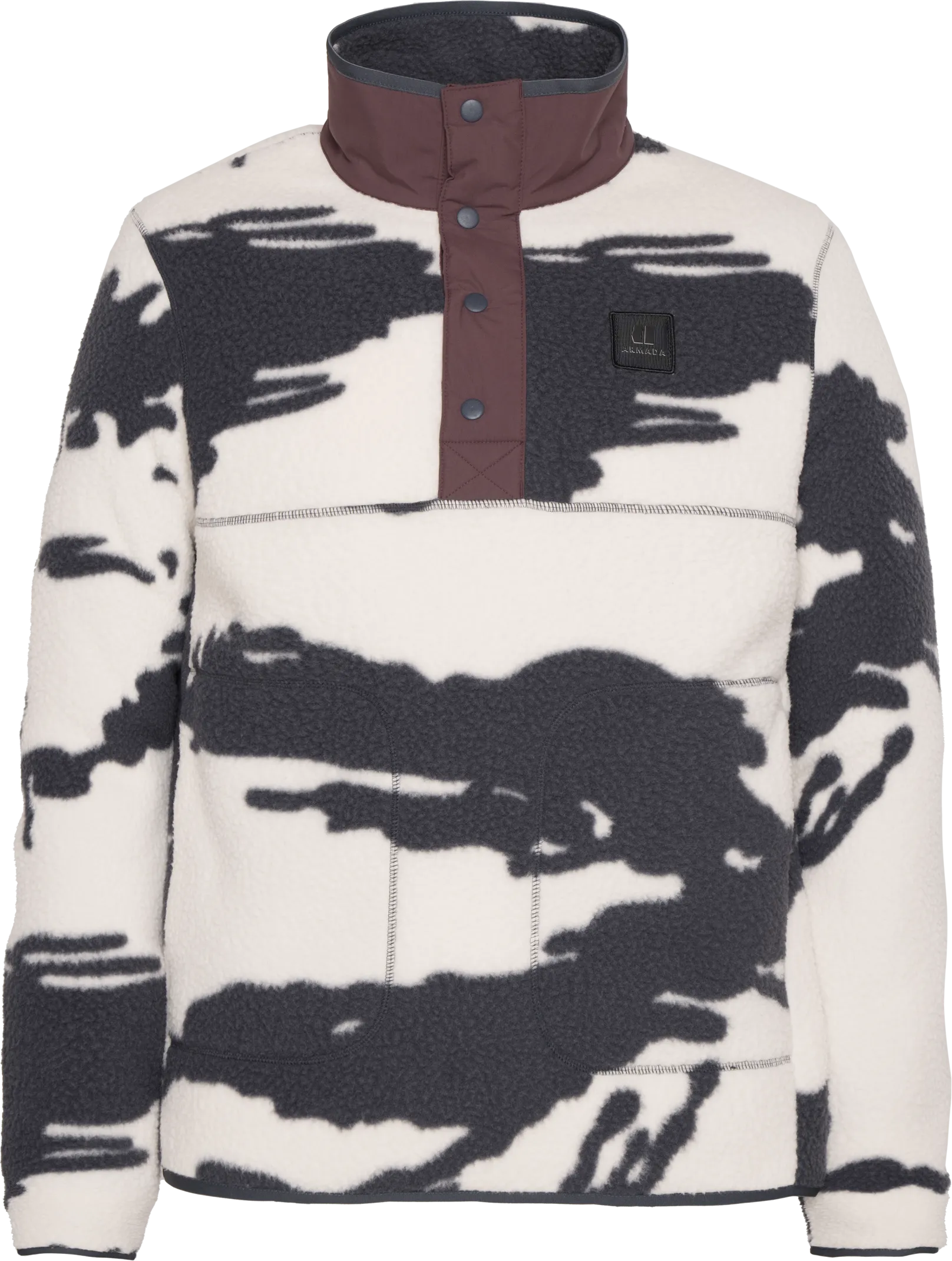 ARMADA Unisex Kenlem Fleece Popover Paint Camo | Buy ARMADA Unisex Kenlem Fleece Popover Paint Camo here | Outnorth