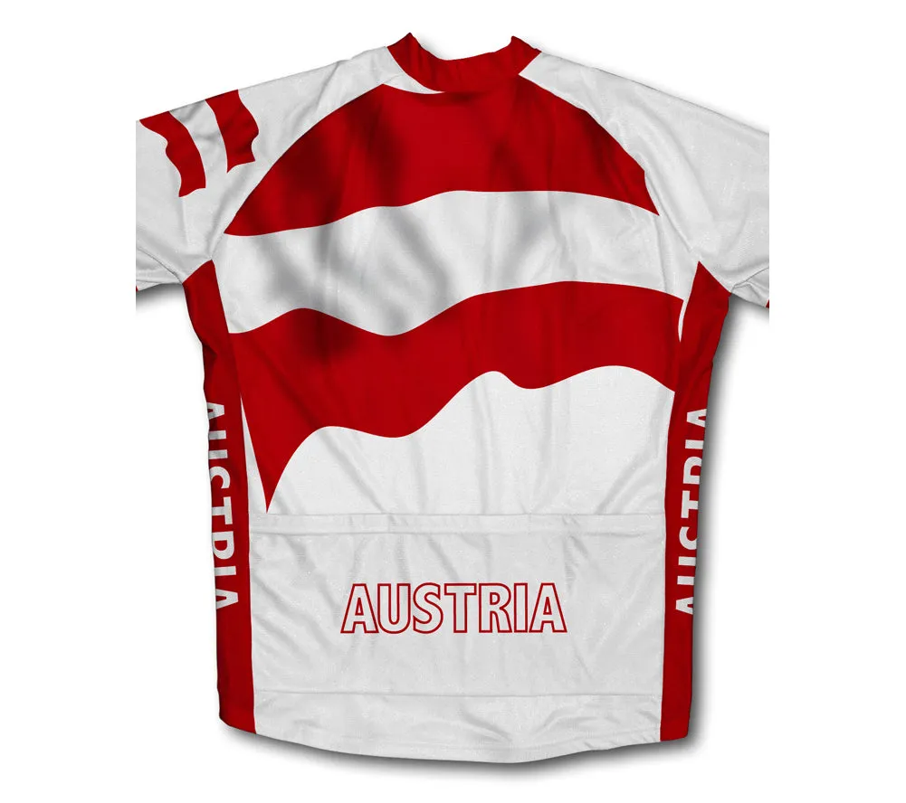 Austria Flag Winter Thermal Cycling Jersey