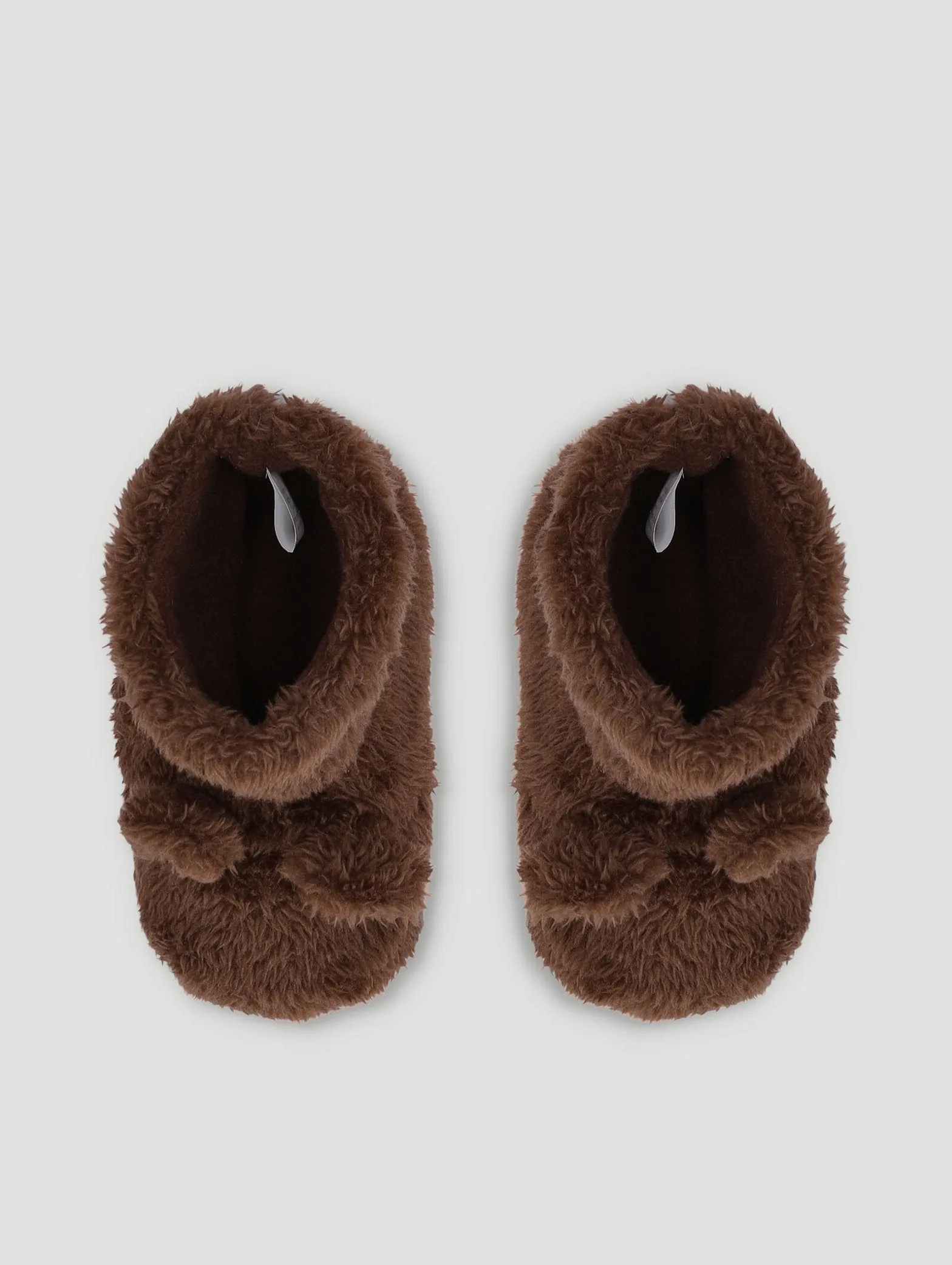 Baby Boys 3D Bear Ears Slipper - Brown