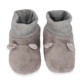 Baby Boys Bunny Ear Slipper - Light Grey