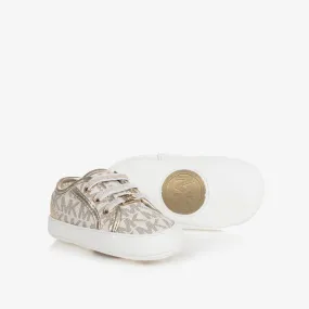 Baby Girls Ivory MK Pre-Walker Trainers