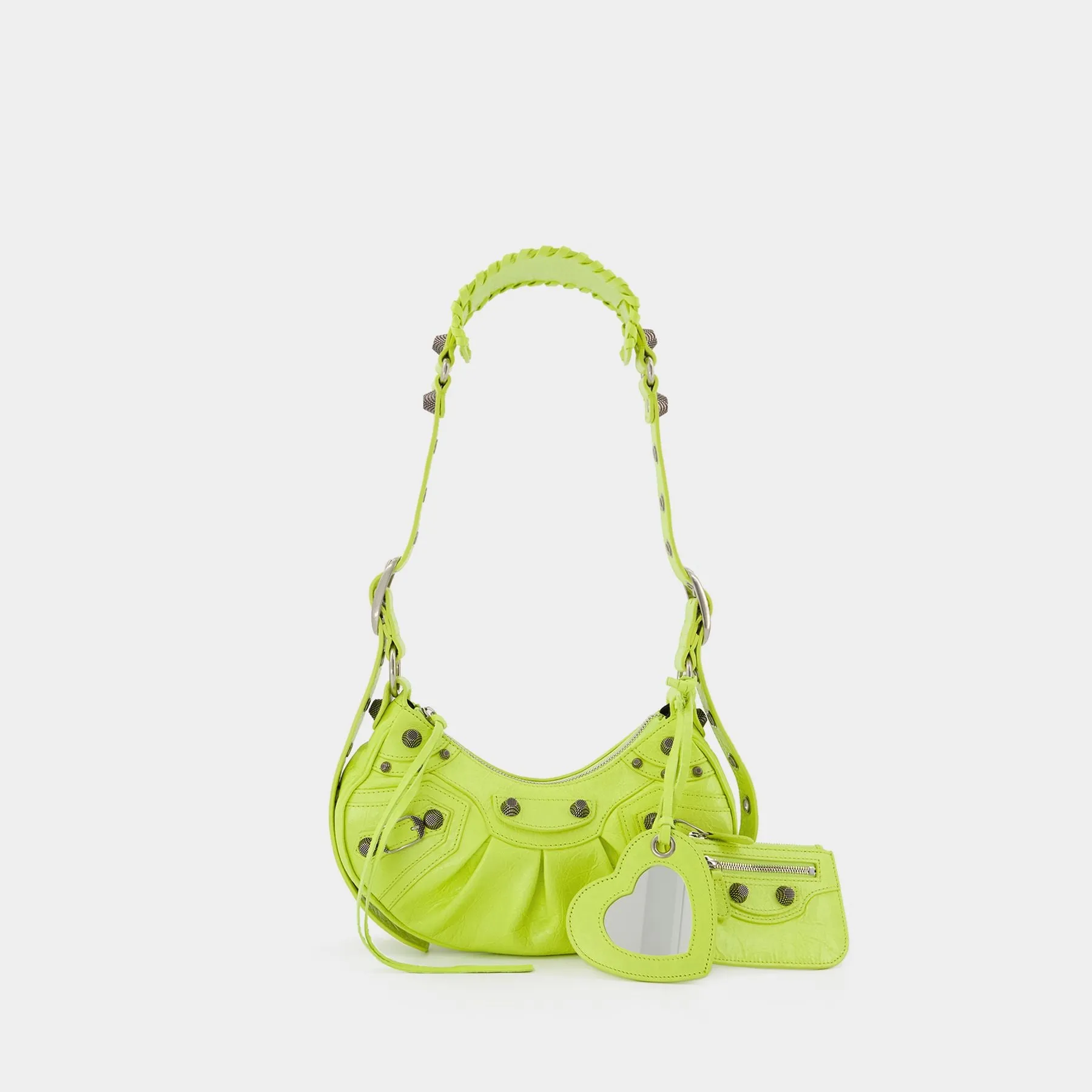 Balenciaga  Cagole Shoulder Xs Bag - Balenciaga -  Lime - Leather