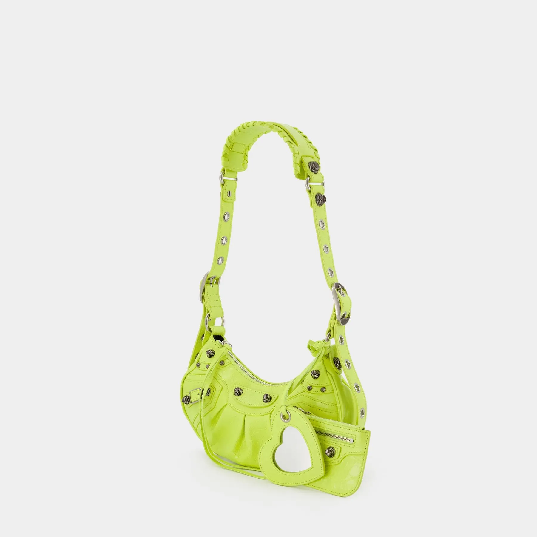 Balenciaga  Cagole Shoulder Xs Bag - Balenciaga -  Lime - Leather