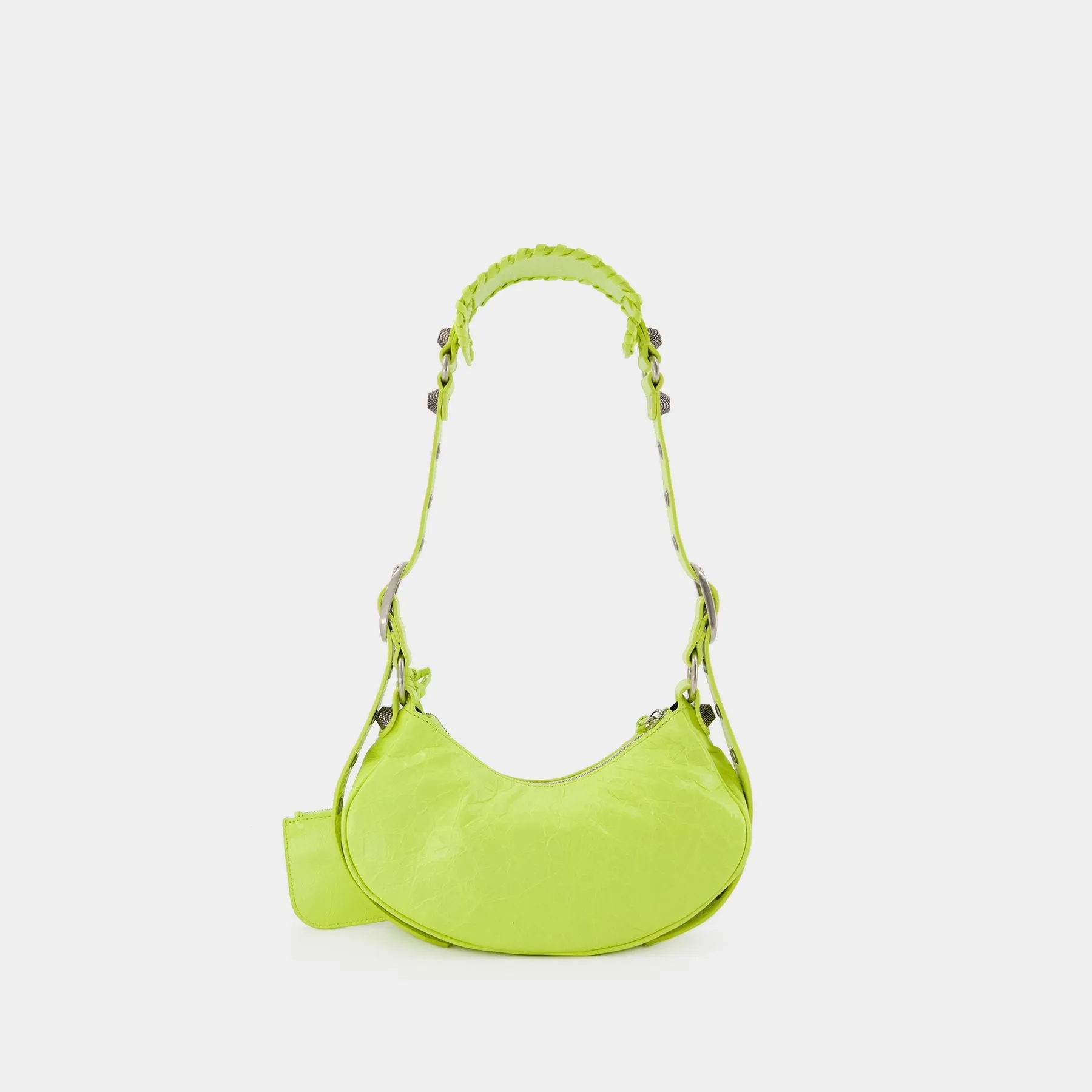 Balenciaga  Cagole Shoulder Xs Bag - Balenciaga -  Lime - Leather