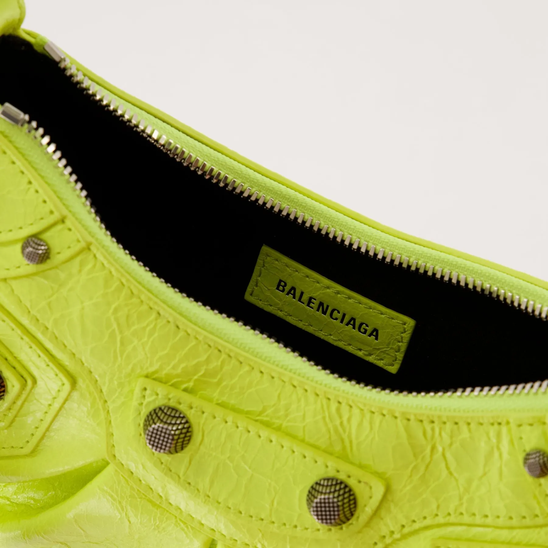 Balenciaga  Cagole Shoulder Xs Bag - Balenciaga -  Lime - Leather