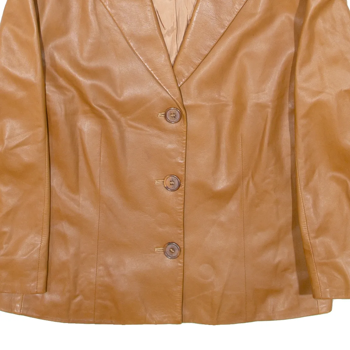 BALLY Womens Jacket Brown Leather XS