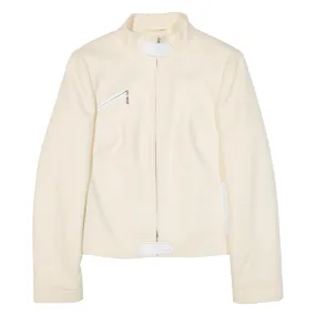 BALLY Womens Jacket Cream Knit Wool M