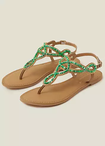 Beaded Cut-Out Sandals by Accessorize | Look Again