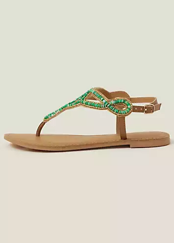 Beaded Cut-Out Sandals by Accessorize | Look Again