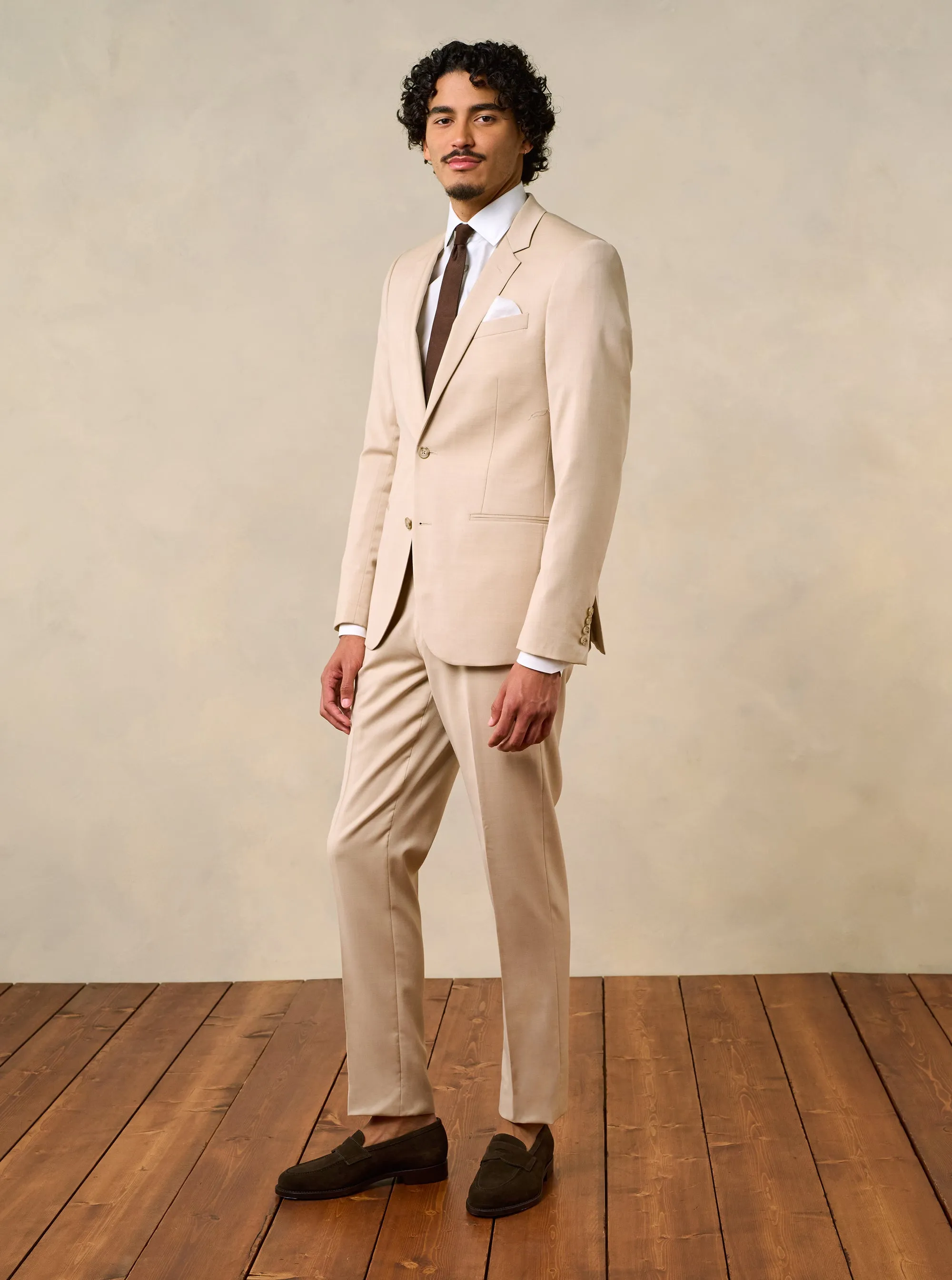 Beige Suit Jacket