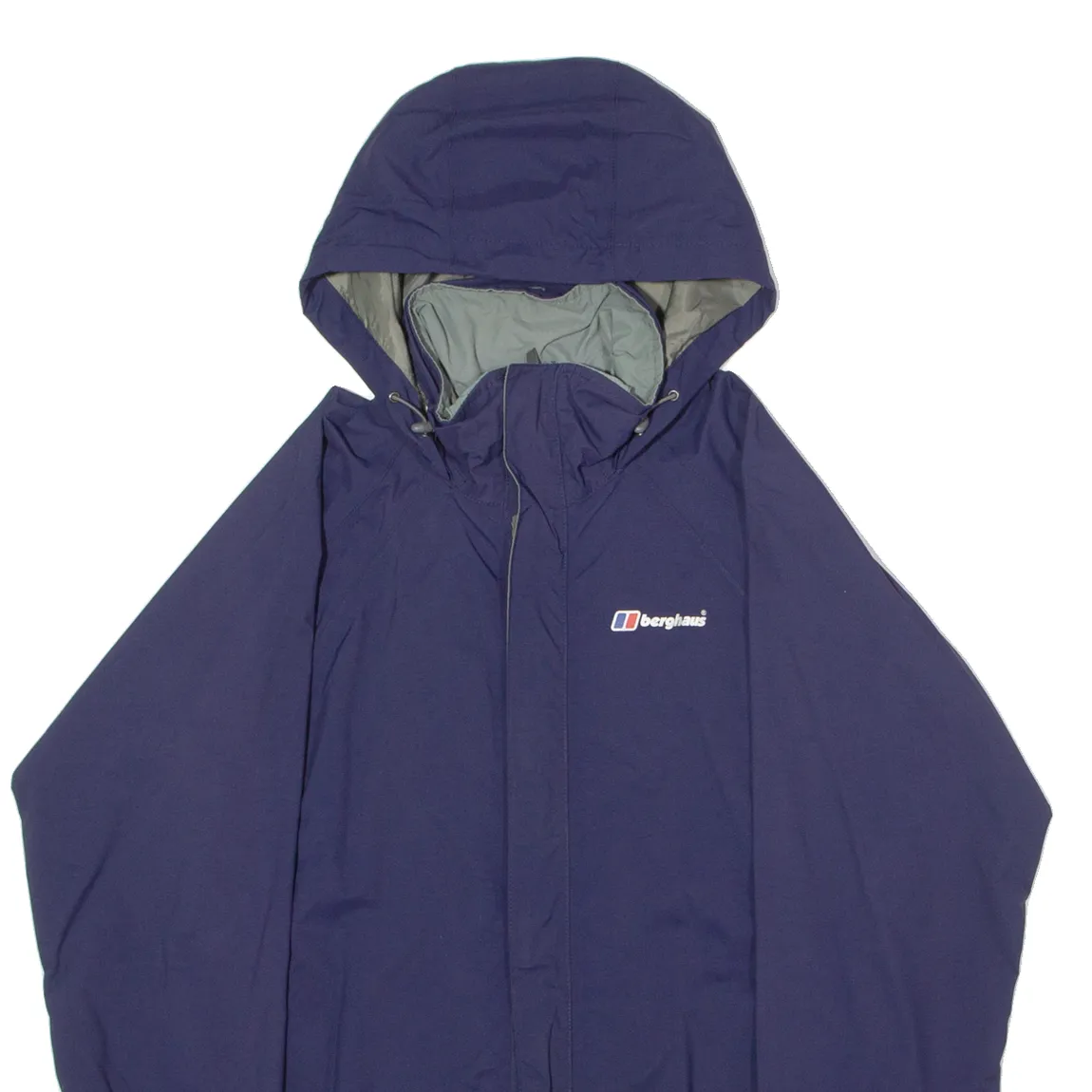 BERGHAUS Womens Jacket Blue Hooded UK 10