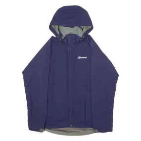 BERGHAUS Womens Jacket Blue Hooded UK 10