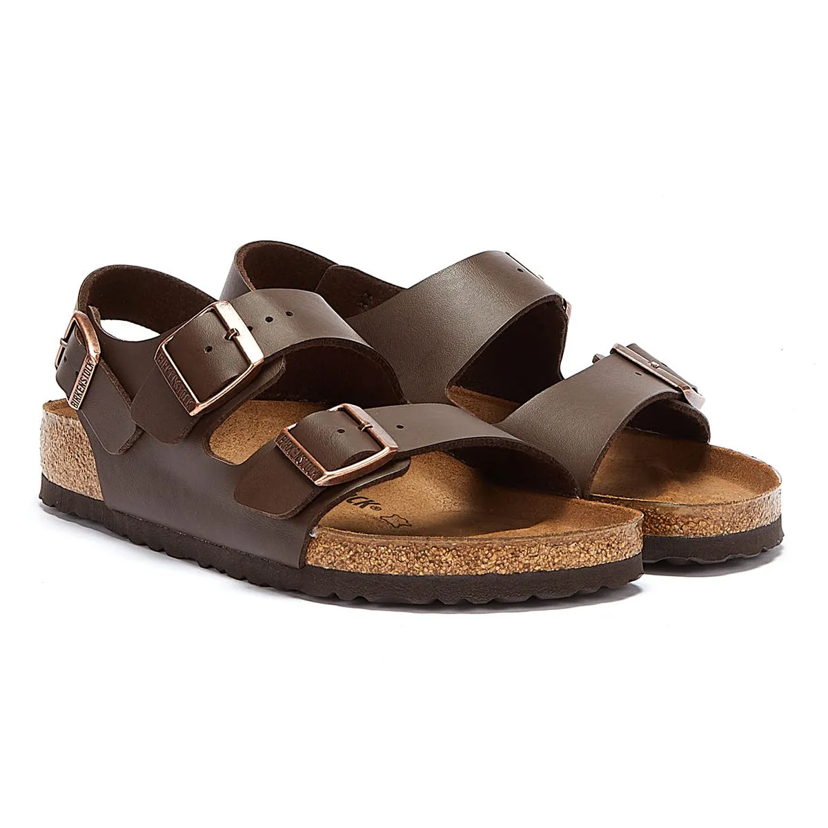 Birkenstock Milano Birko Flor Dark Brown Regular Sandals