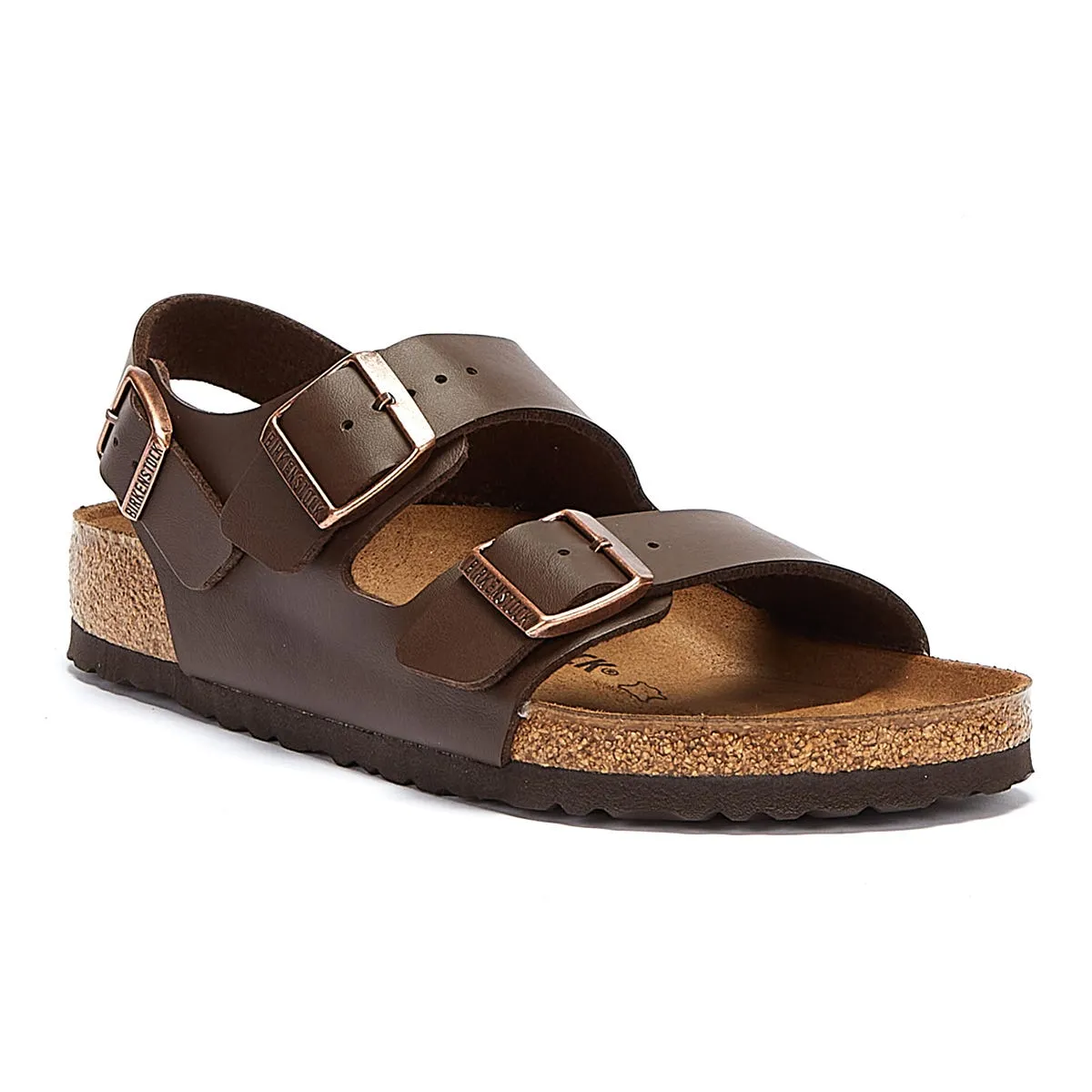 Birkenstock Milano Birko Flor Dark Brown Regular Sandals