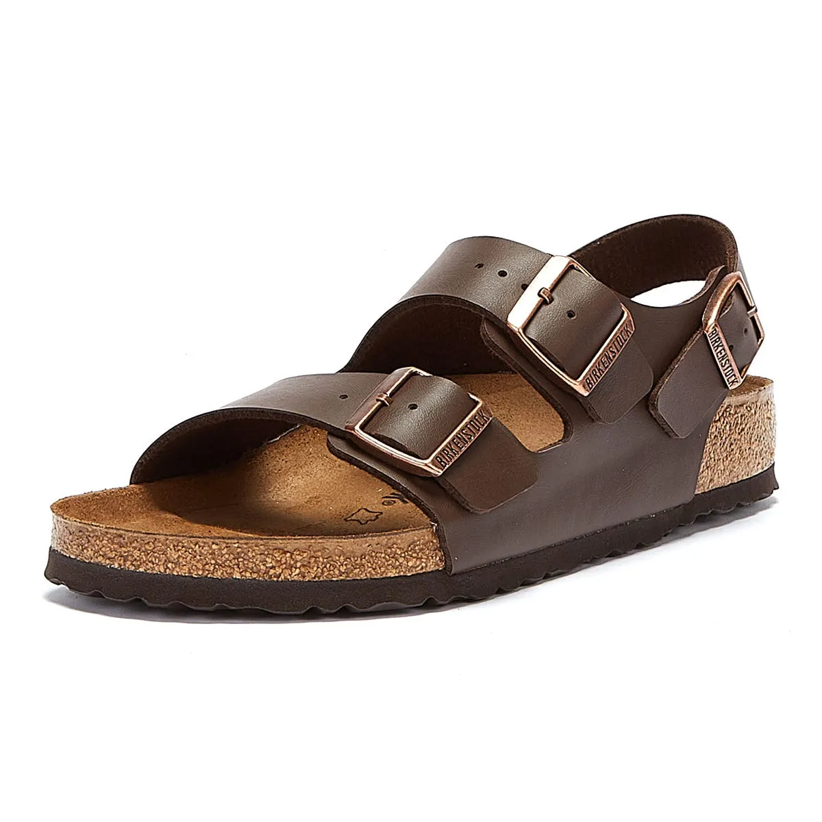 Birkenstock Milano Birko Flor Dark Brown Regular Sandals