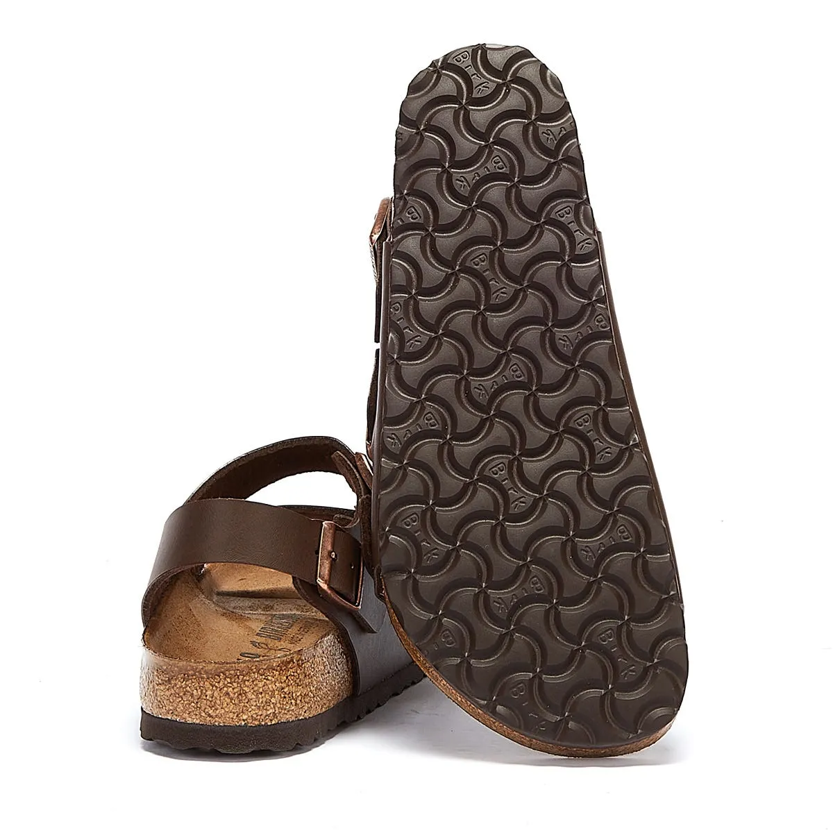 Birkenstock Milano Birko Flor Dark Brown Regular Sandals