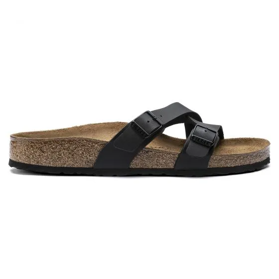 Birkenstock Womens Yao Balance Black Sandals - Narrow Fit