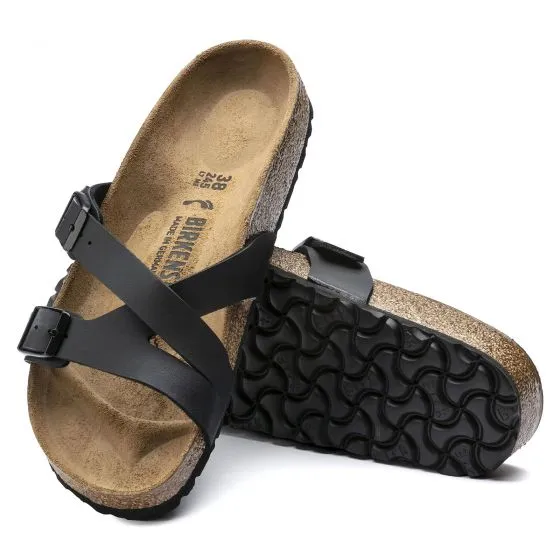 Birkenstock Womens Yao Balance Black Sandals - Narrow Fit