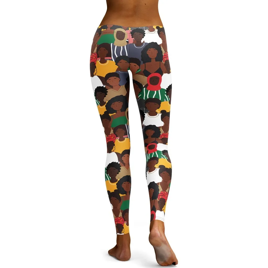 Black History Celebration Leggings